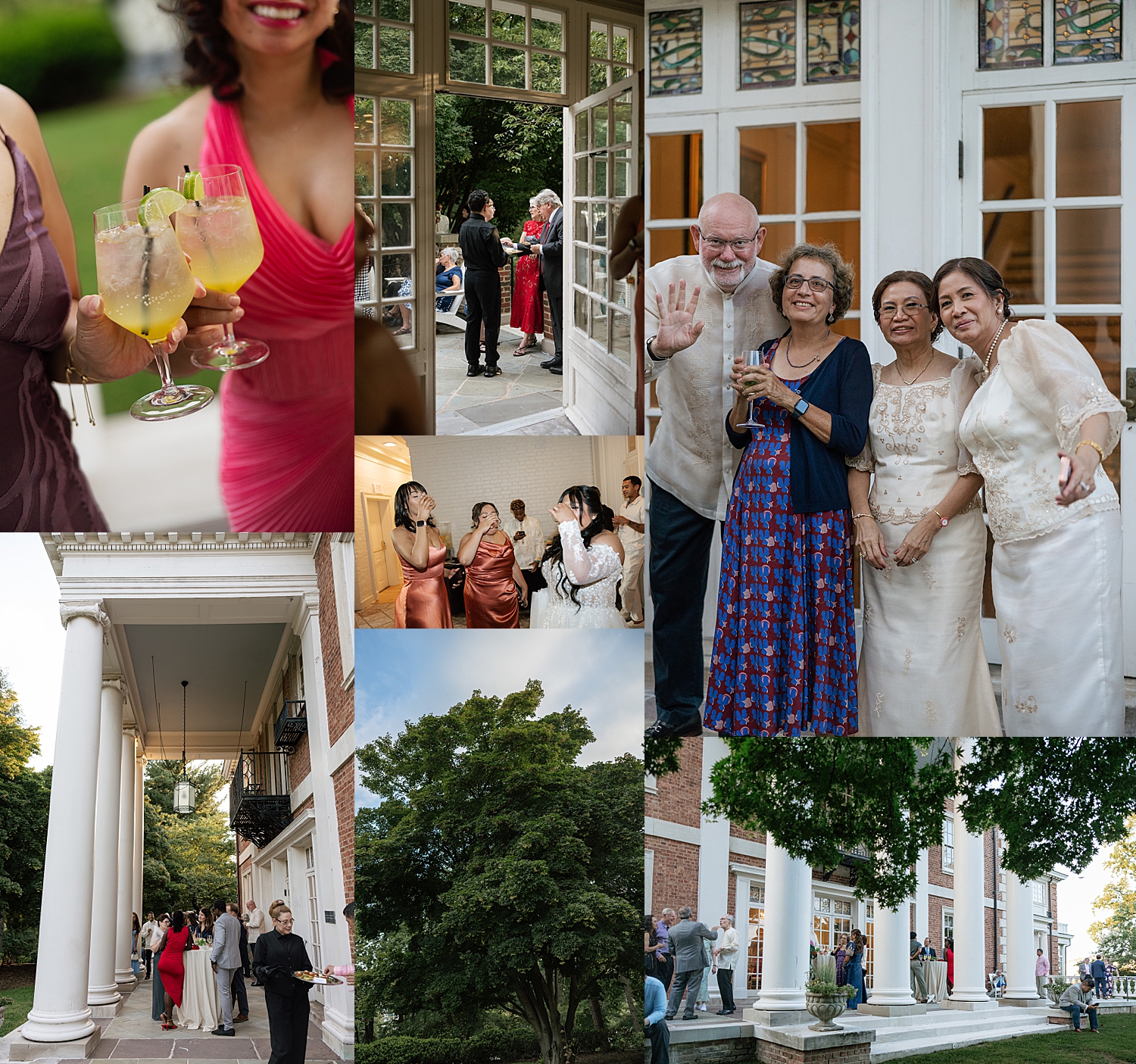 guests mingle during cocktail hour at The Mansion at Strathmore